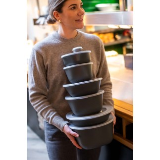 6 boîtes à compartiment avec couvercle de 1.5 litres